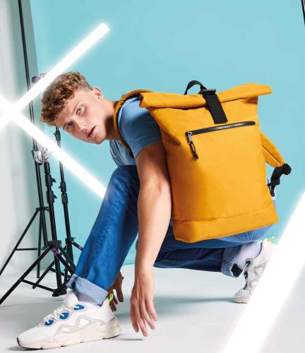 BagBase Recycled Roll-Top Backpack - MUS - ONE